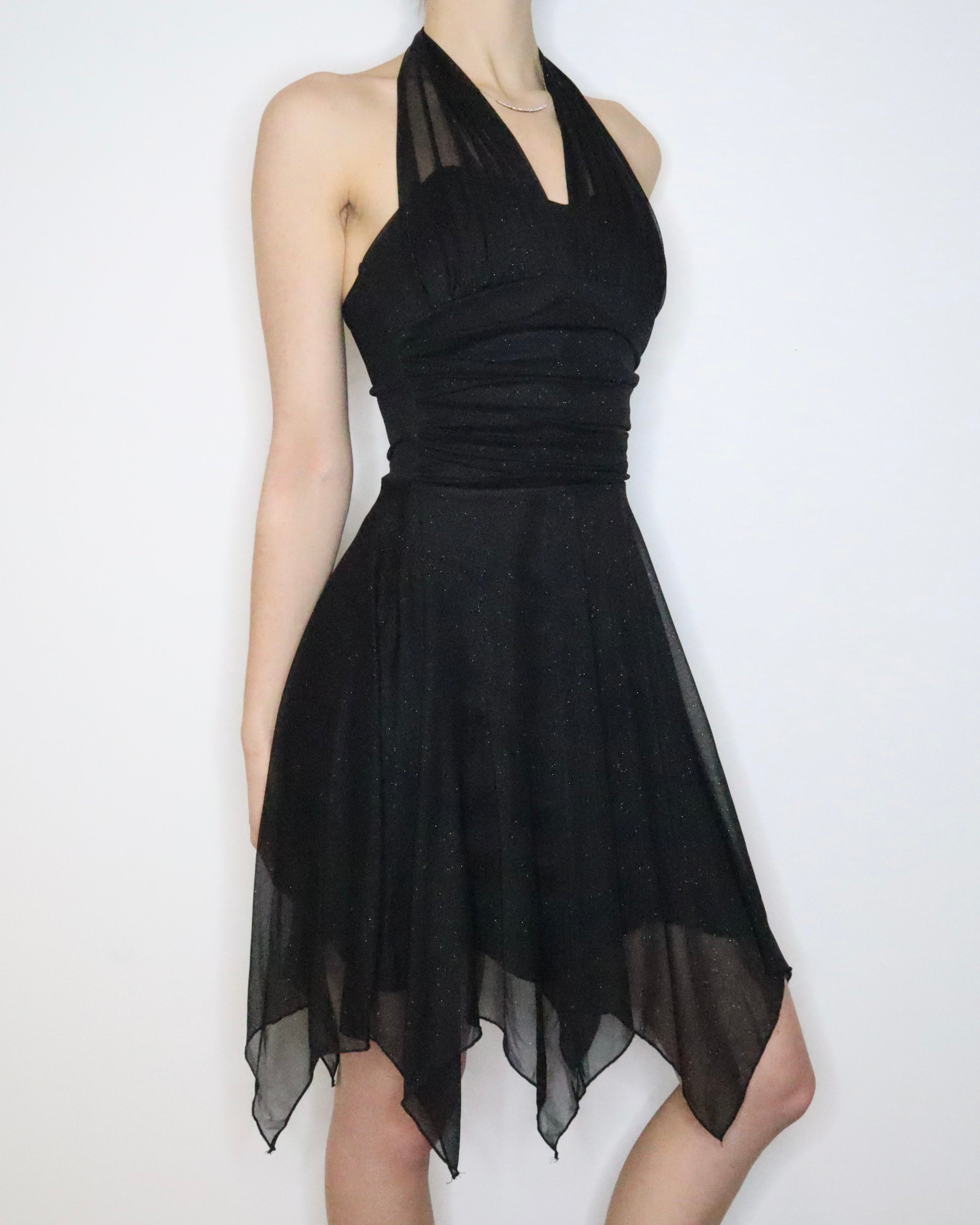Black Glitter Fairy Dress (Small)