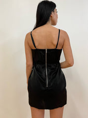 Black bustier mini