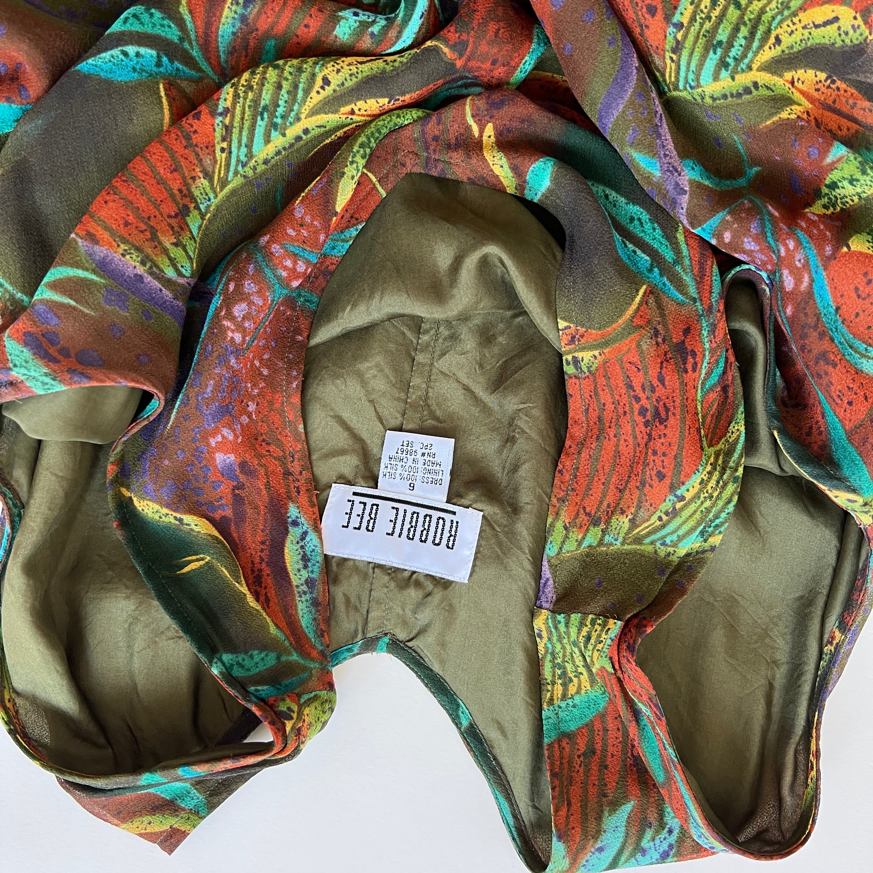 Pure silk flora dress