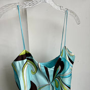 Vintage Y2K groovy print maxi dress XL