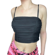 ruched sparkle top