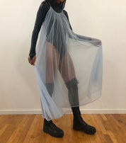 Baby blue tulle slip XL