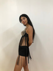 Fringe spike top