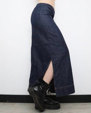 Denim Cargo Maxi Skirt (S-M)
