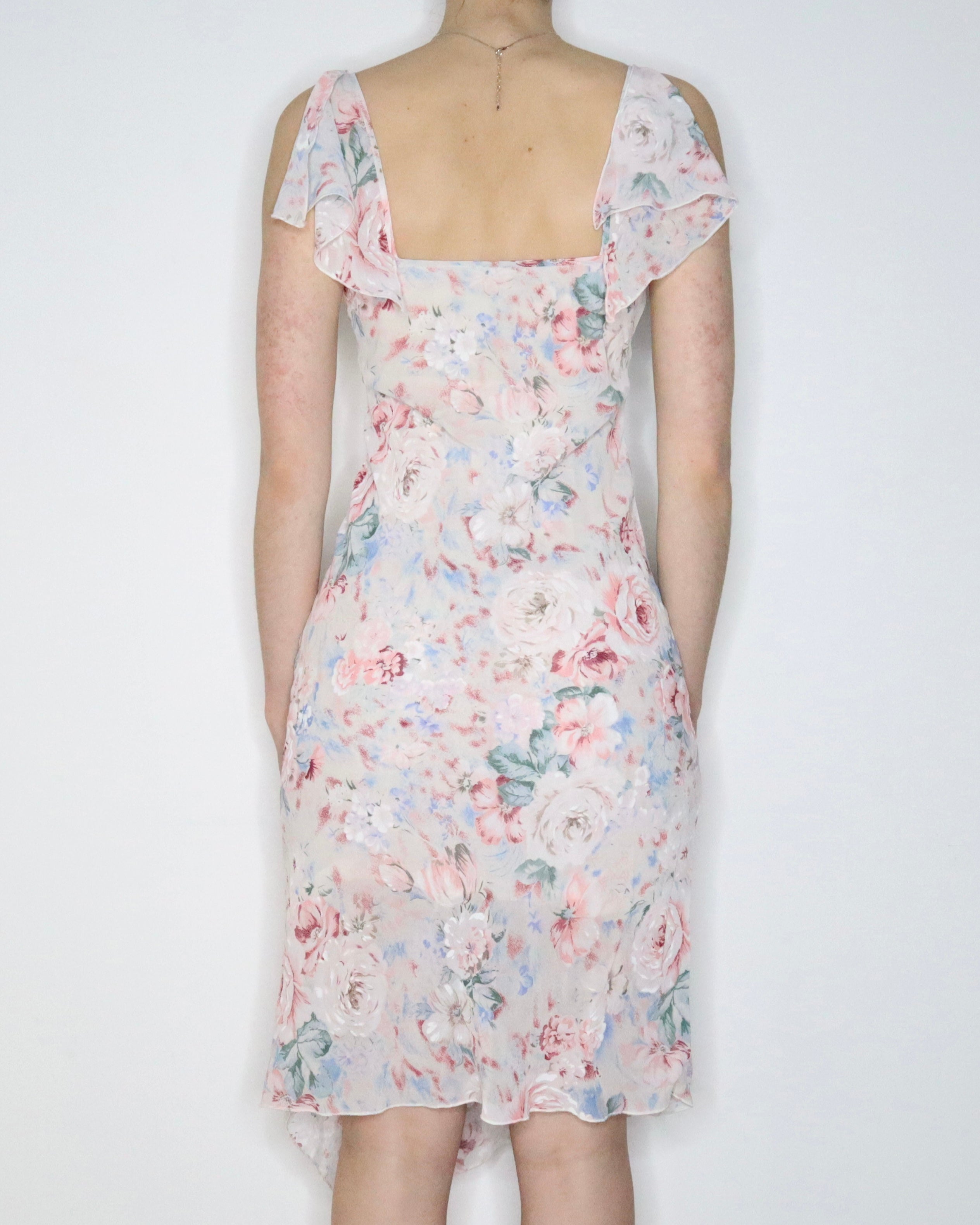 Pastel Floral Dress (Small) 