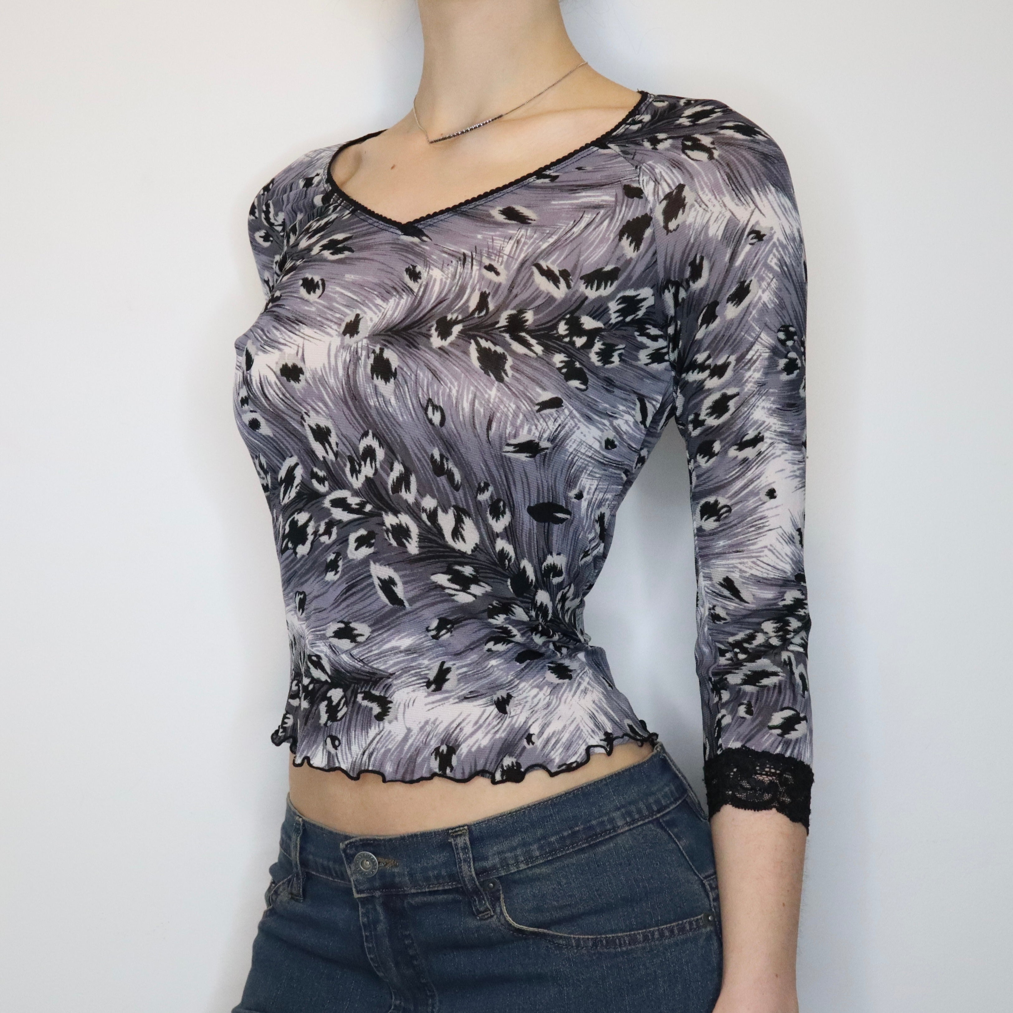 Guess Mesh Blouse (S-M)