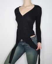 Diesel Black Wrap Top (Small) 