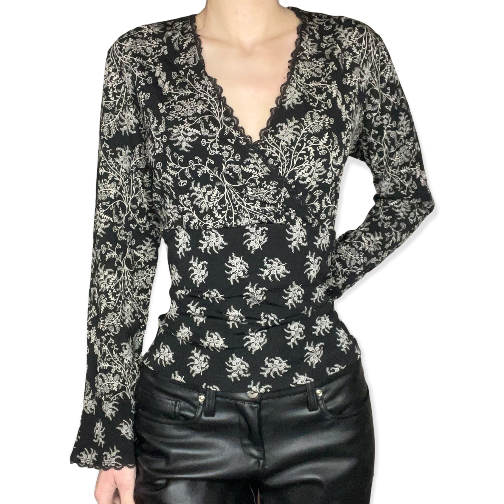 90s floral top