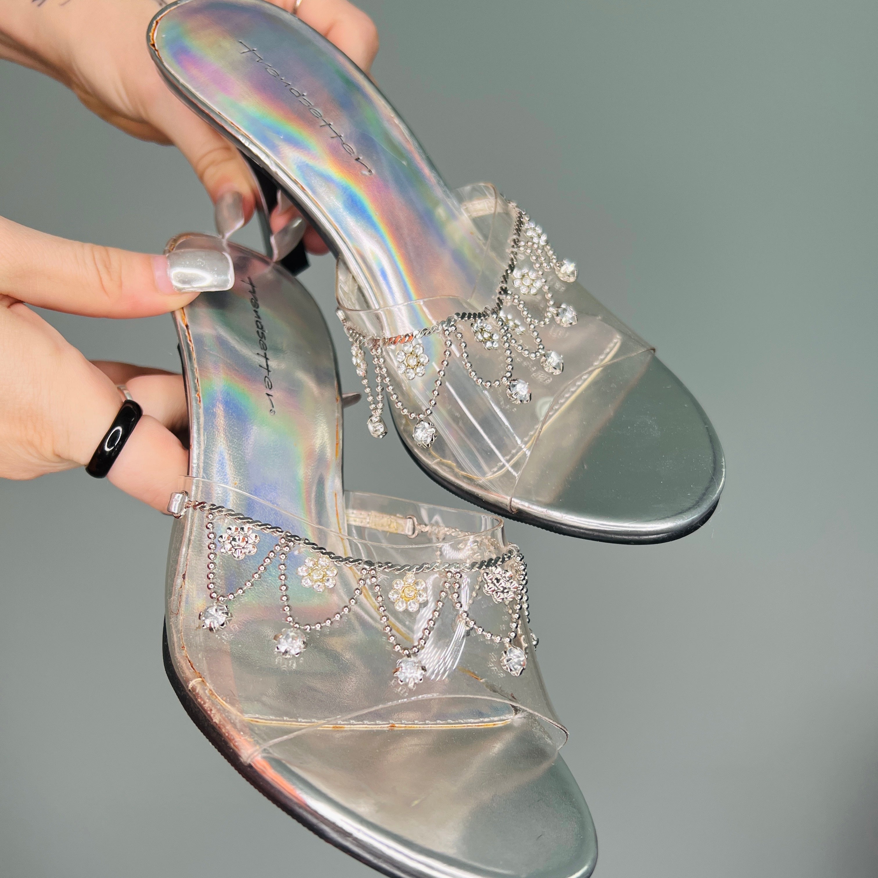 Y2K Princess Charm Heels (6.5)
