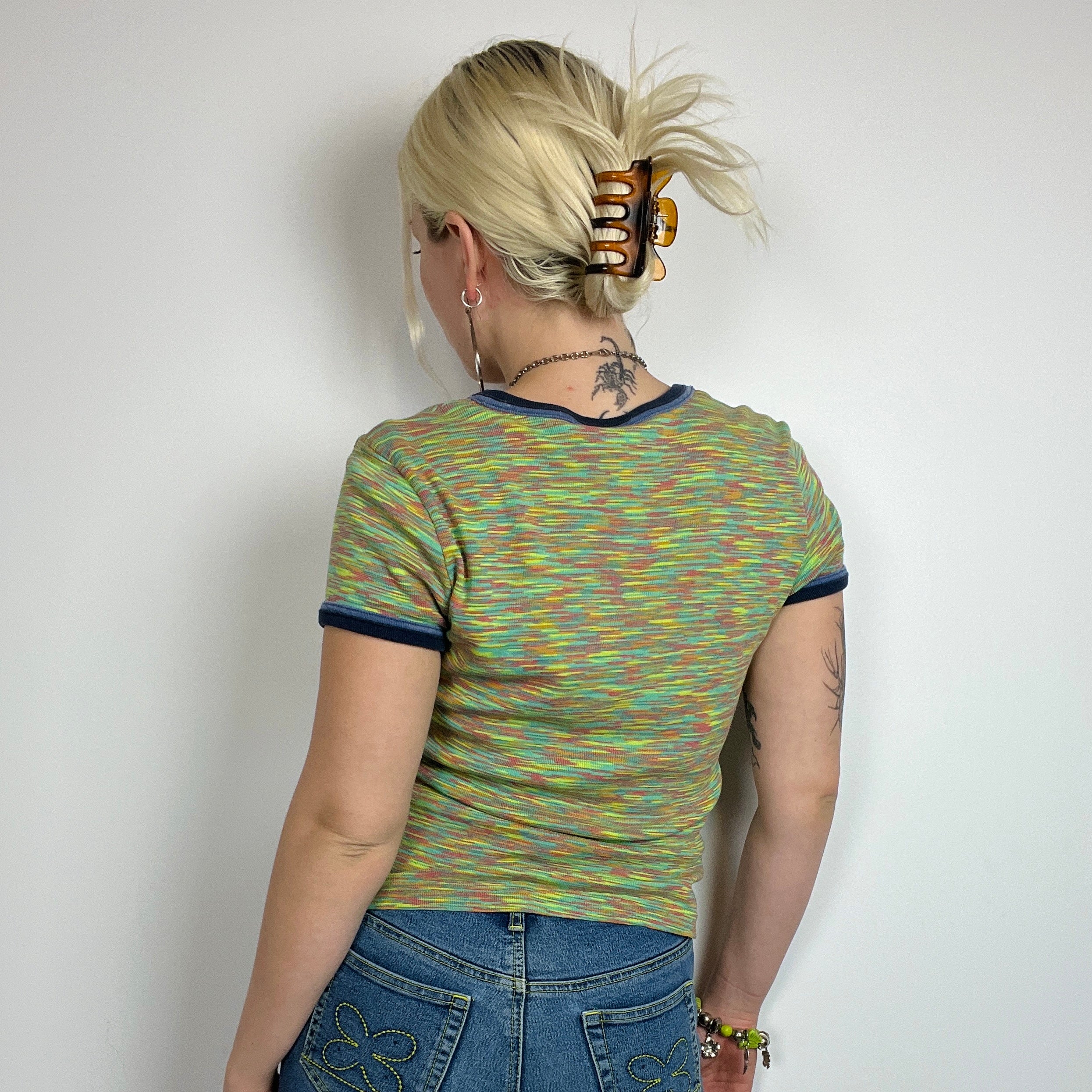 90s Technicolor Baby Tee