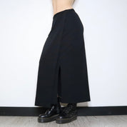Slinky Black Maxi Skirt (S-M) 