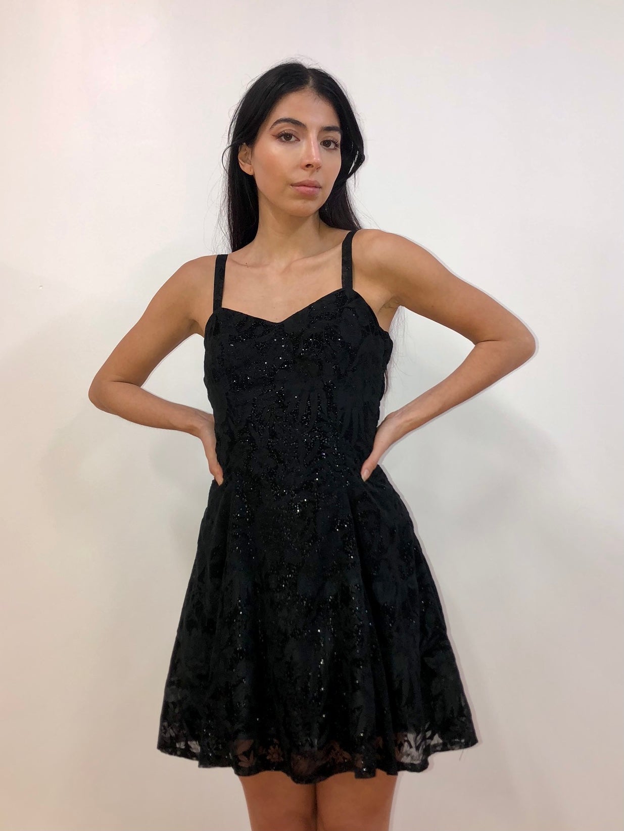 Black Full Skirted Mini