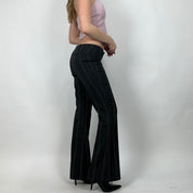 2000s Pink & Grey Low Rise Trousers (S)