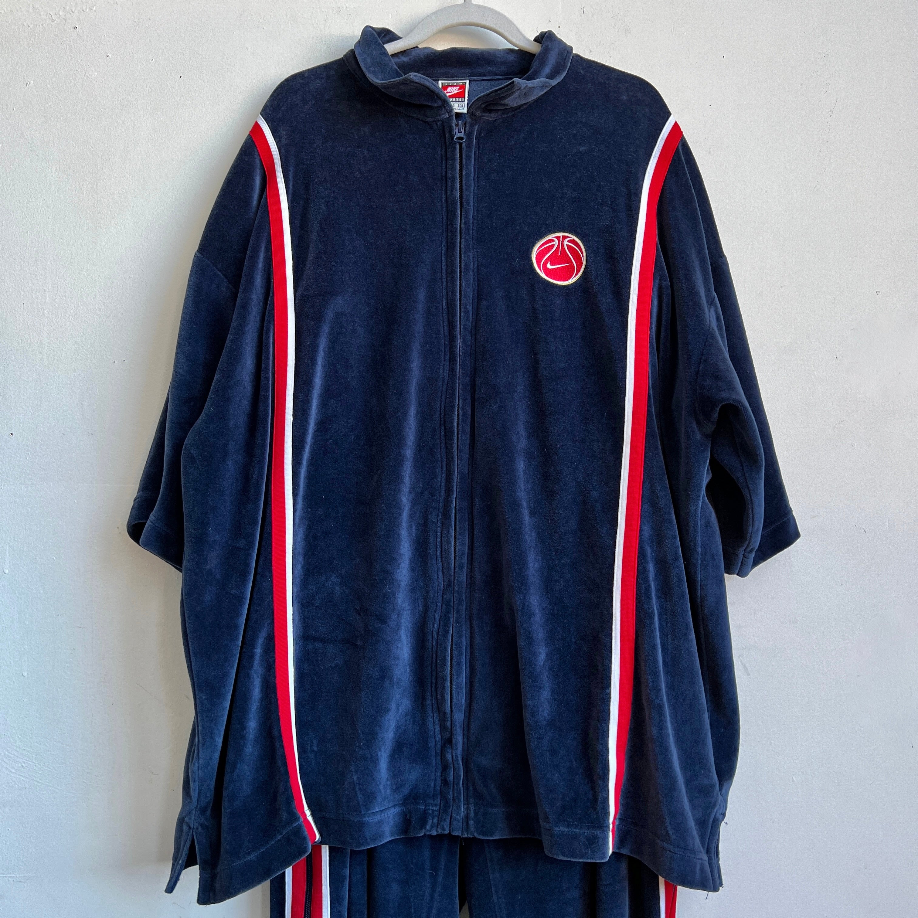 nike velour tracksuit men's