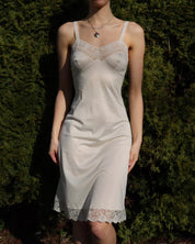 Cream Lace Slip Dress (Small) 