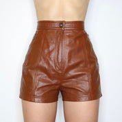 Italian Leather Shorts (Small) 
