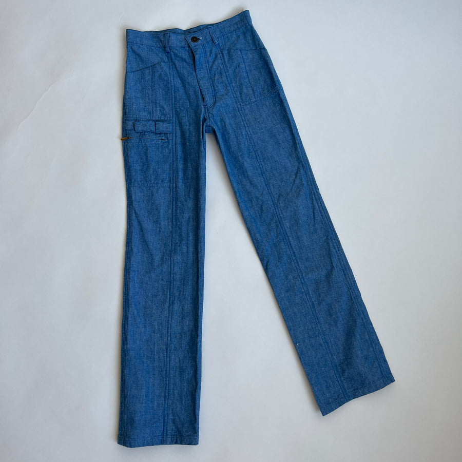 Vintage high waist cargo jeans