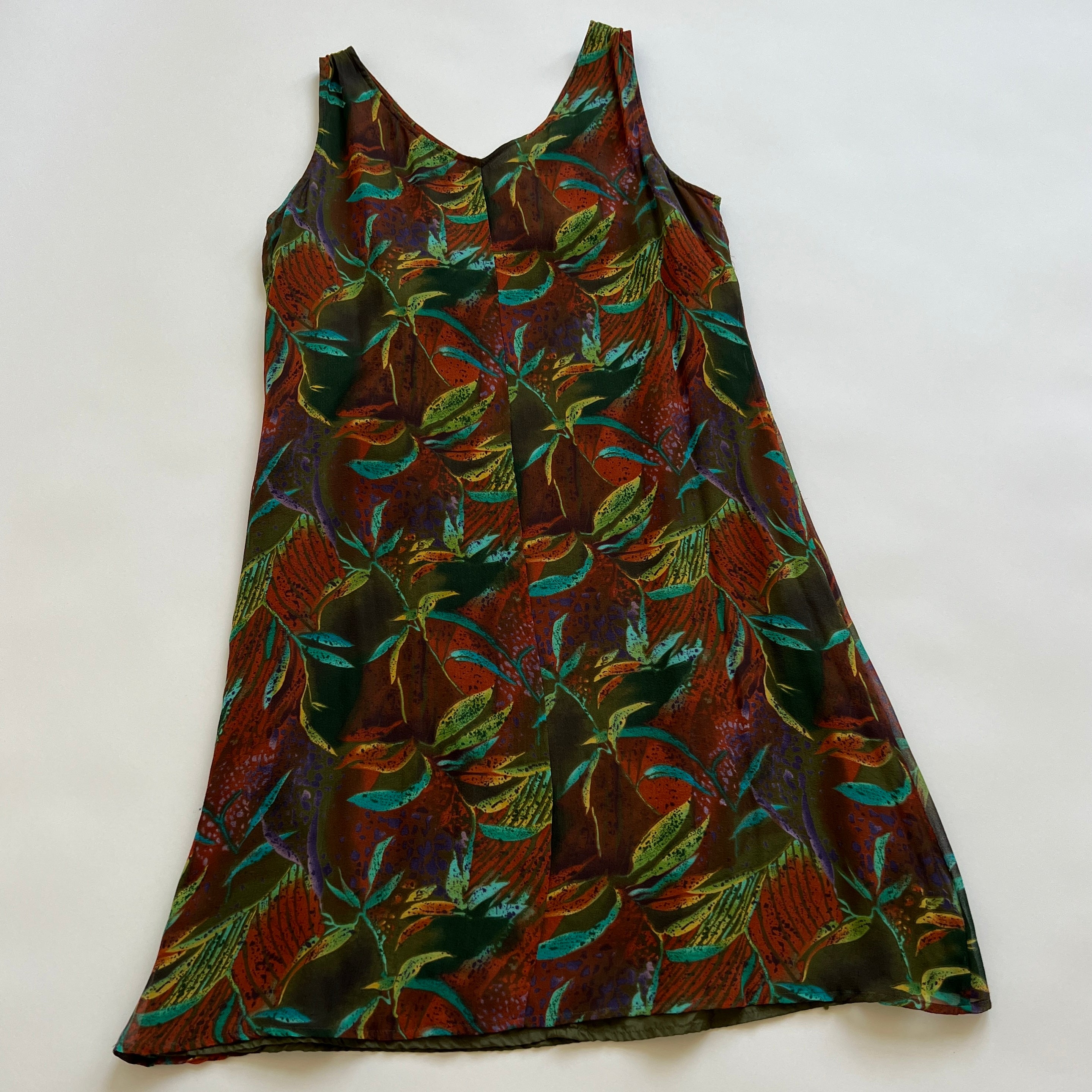 Pure silk flora dress
