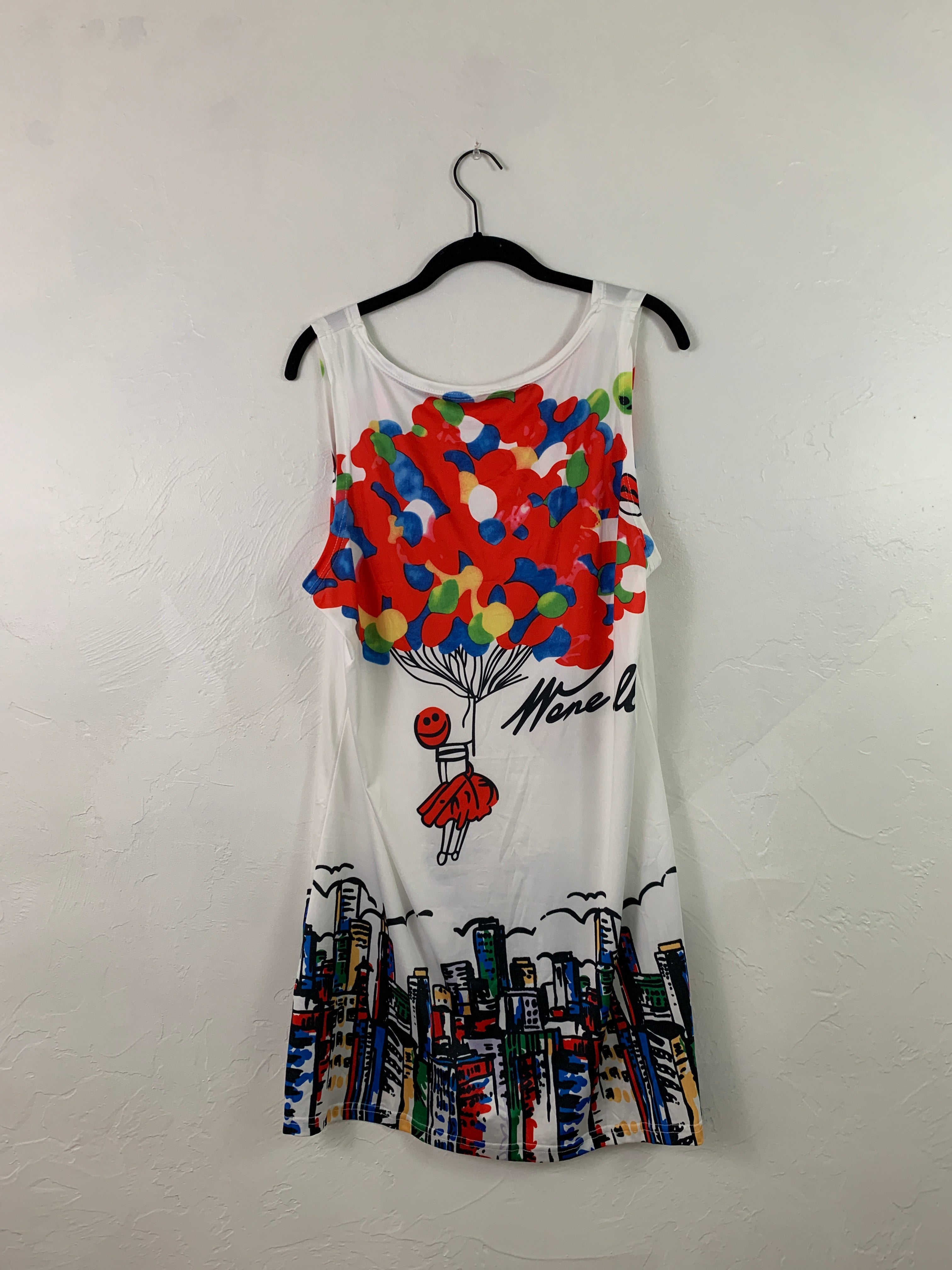 Graphic spandex dress