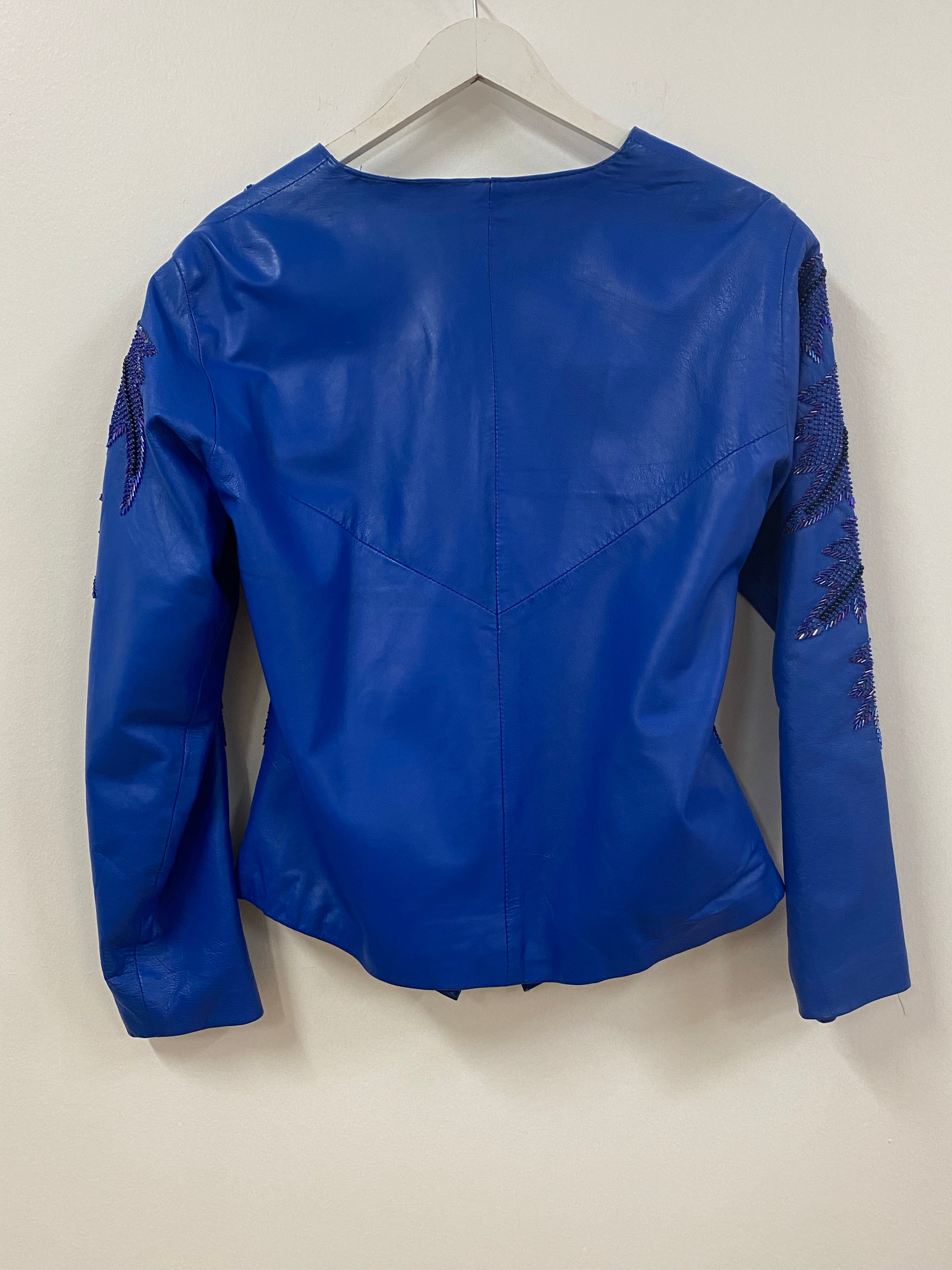 Cobalt Leather Jacket