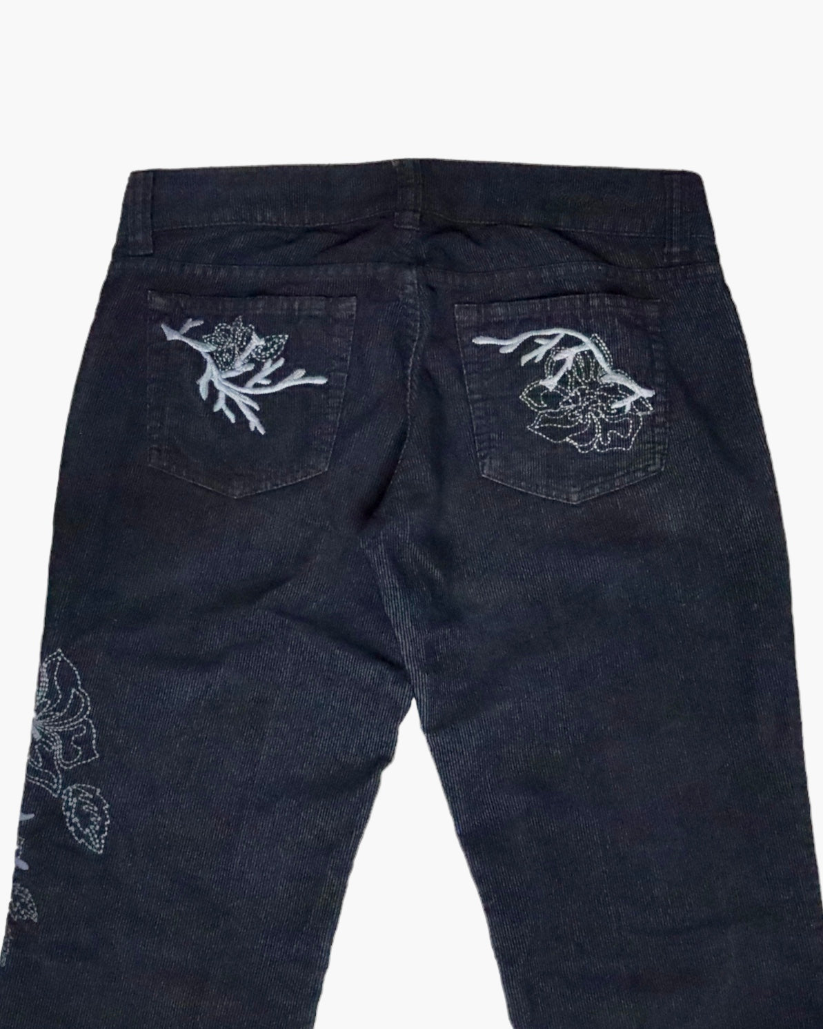 Guess Navy Corduroy Flare Pants (Small) 