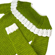 Handmade Crochet Longsleeve Blouse (XS)