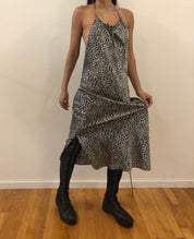 Cheetah print halter dress
