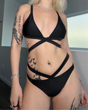 Black Strappy Bikini
