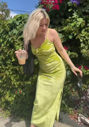 Vintage Velvet Midi Dress