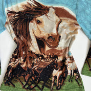 beaded horse knit top 
