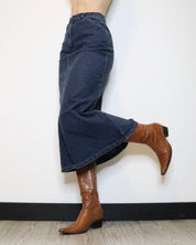 Denim Maxi Skirt (Small) 