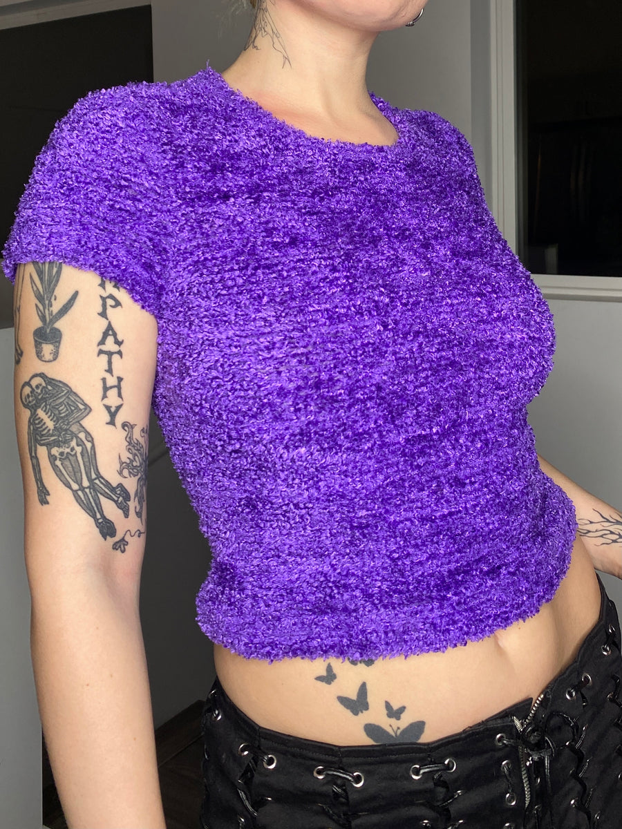 Early 2000s Fuzzy Crop Top