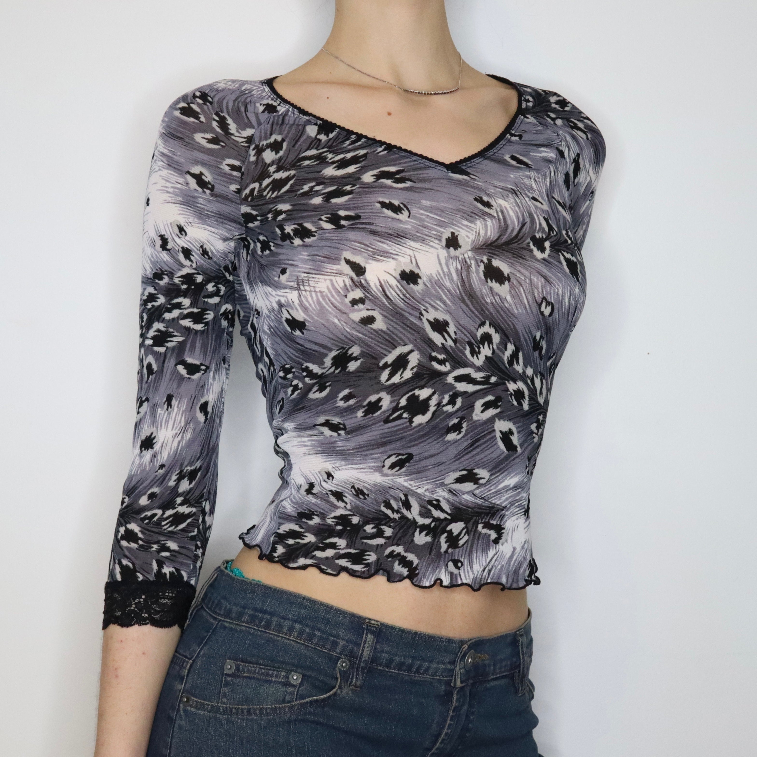 Guess Mesh Blouse (S-M)