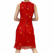 Red vintage summer dress