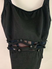 Fitted mesh spandex top