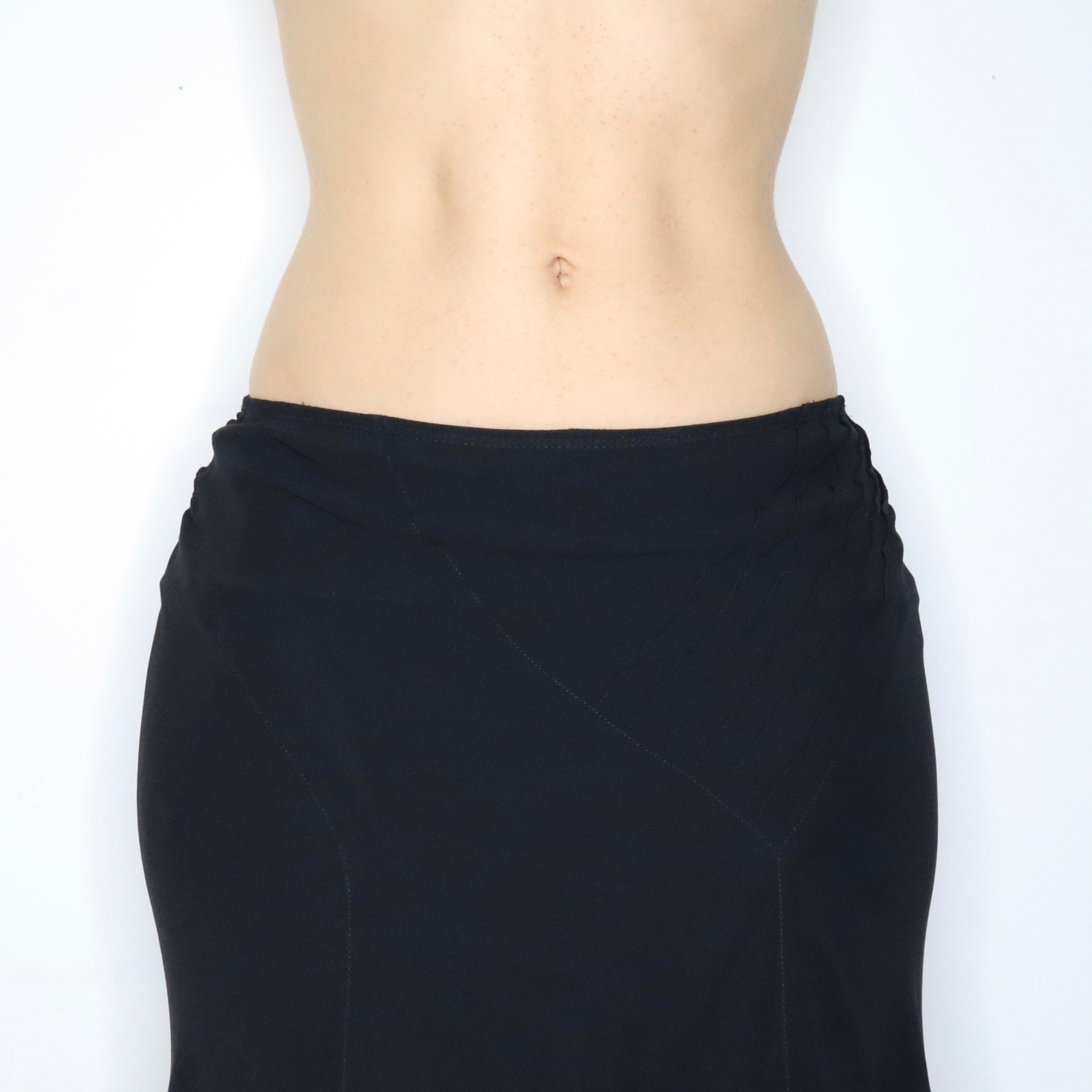 Esprit Flowy Black Midi Skirt (Small) 