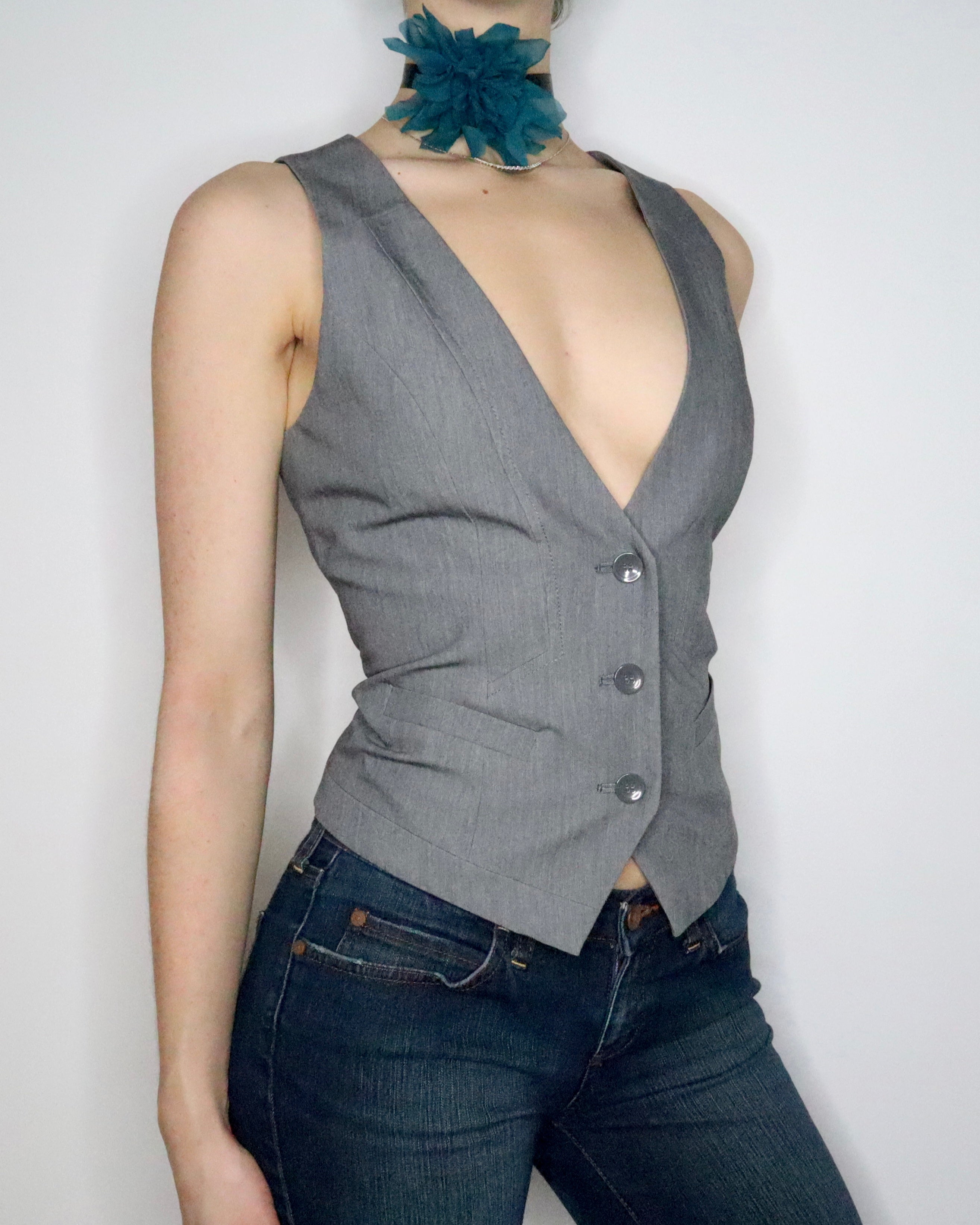 Gray Waistcoat Vest (Medium) 