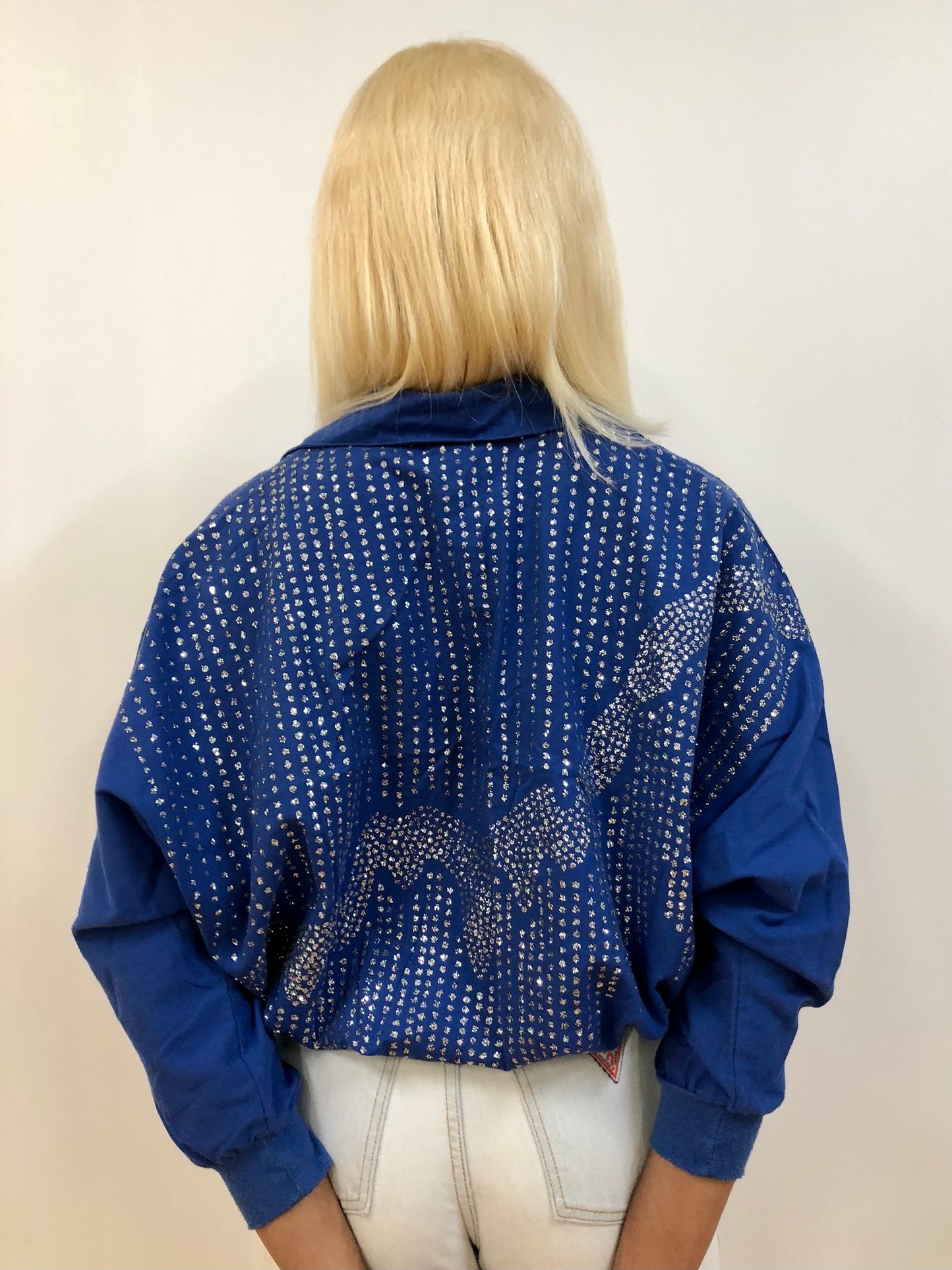 Blue Icicle Collar Top