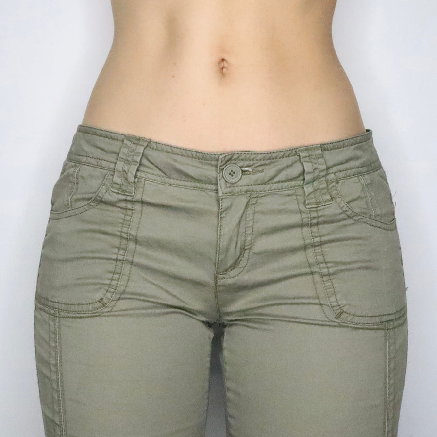 Khaki Green Cargo Pants (Medium)