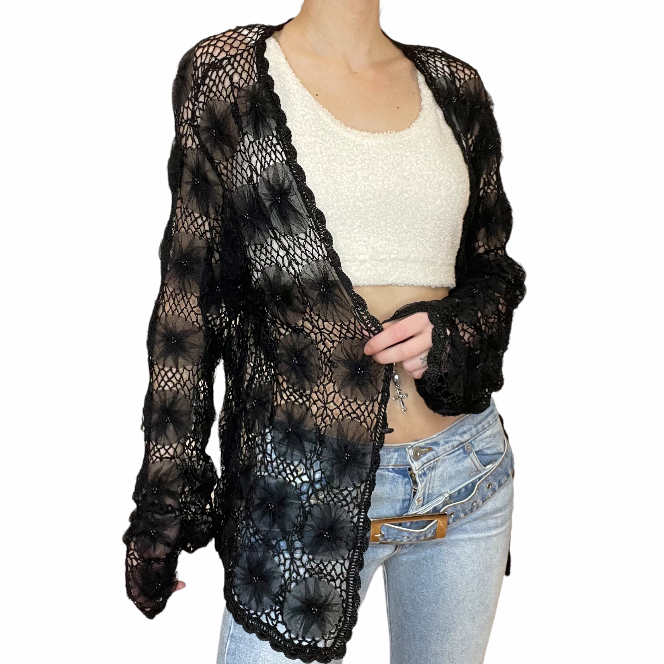 oversized knit cardigan