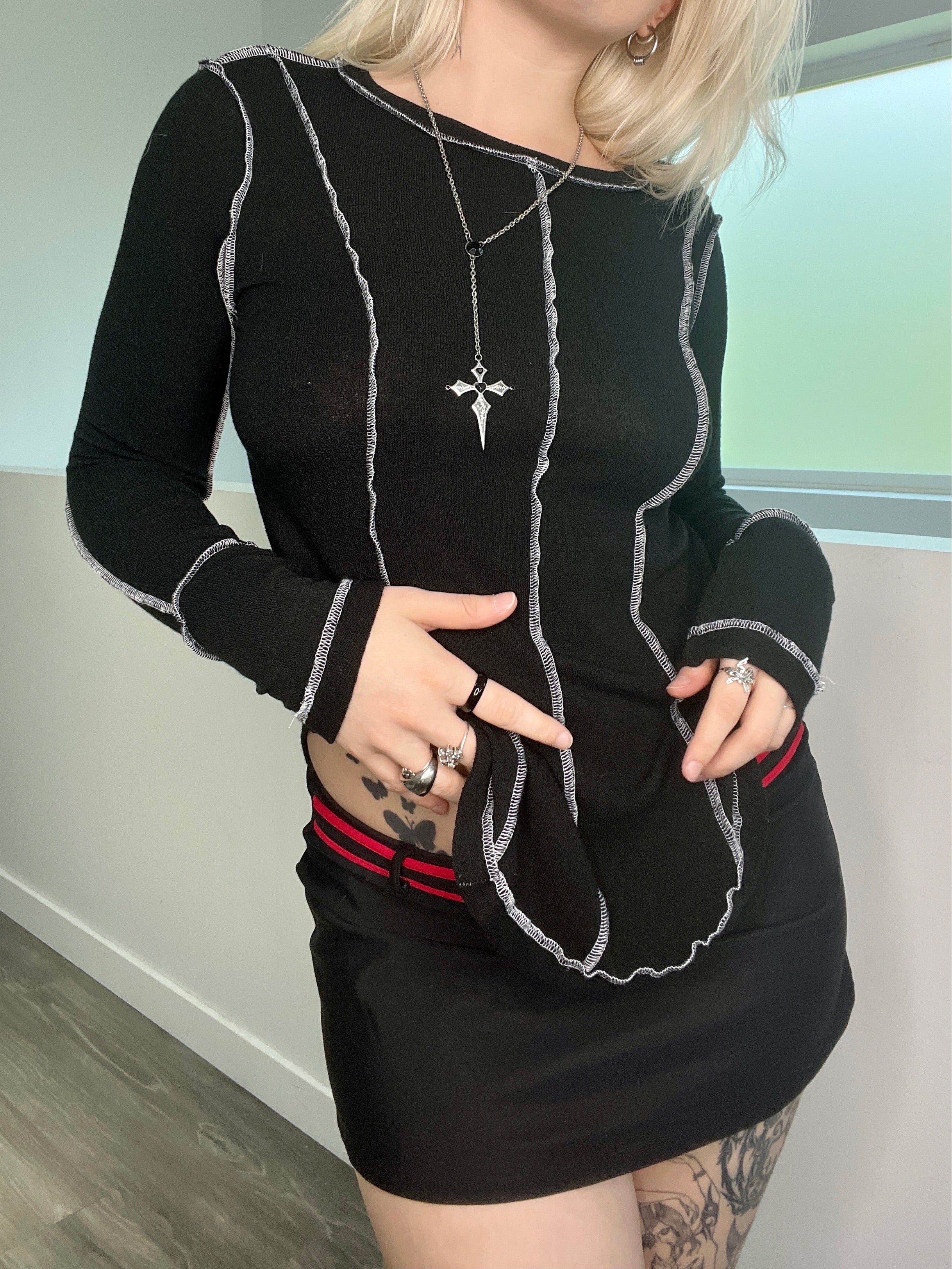 Contrast Stitch Longsleeve