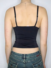 Black Lace Up Bustier (Small)