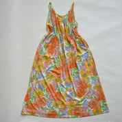 60s floral maxi slip