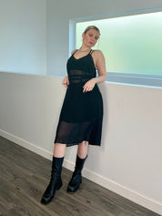 Sheer Midi Dress