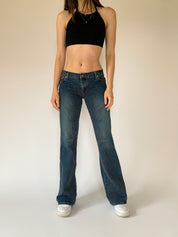 Low Rise Flame Jeans