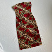🌹🐆 90s velvet dress