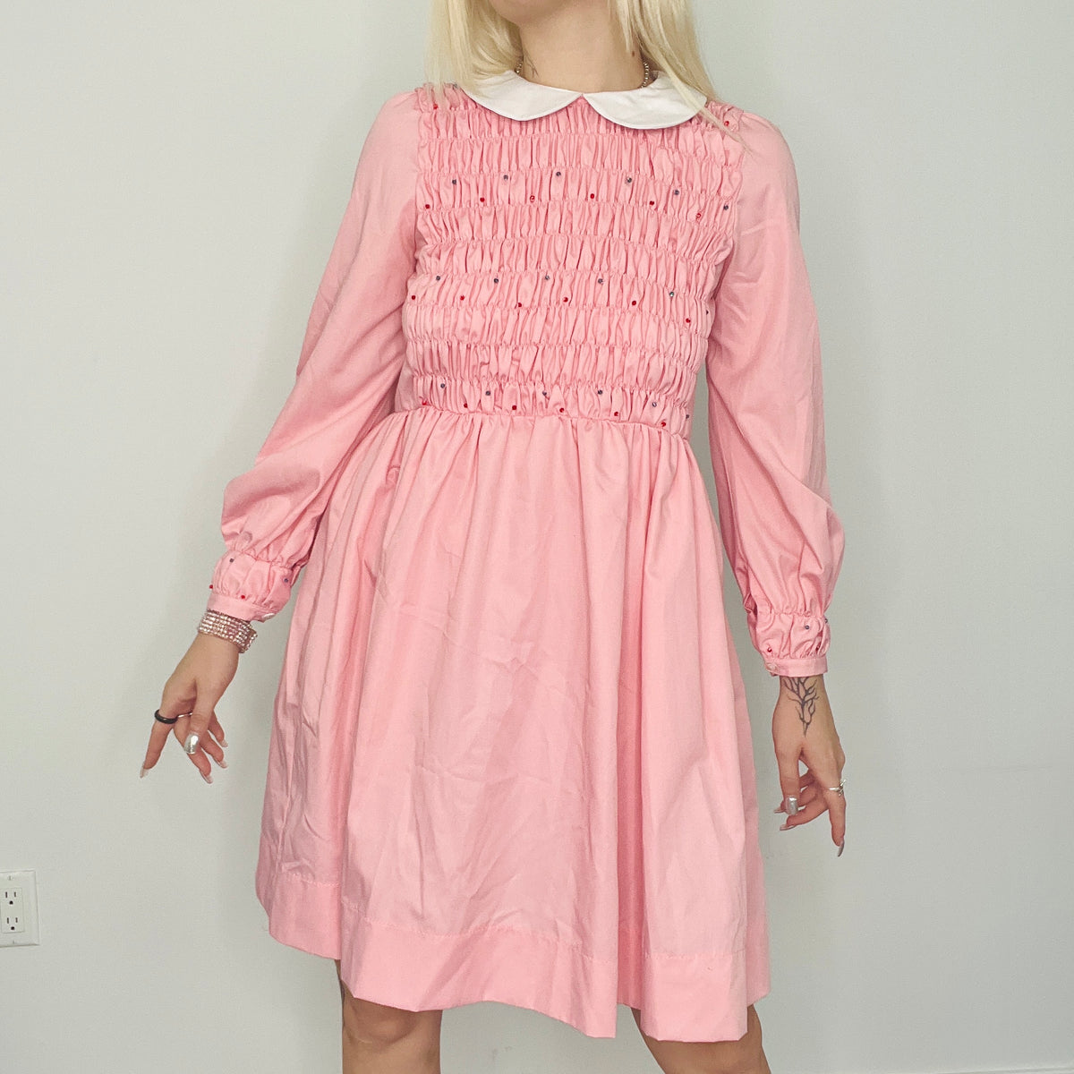 Cottagecore Pastel Babydoll Dress — Holy Thrift