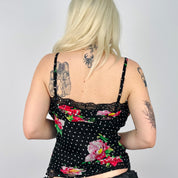 2000s Floral Lace Cami (L)