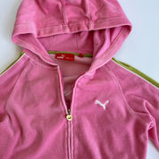 00s puma velour zip hoodie