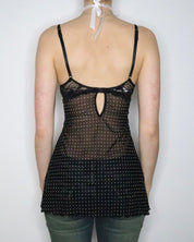 Black Mesh Babydoll Bustier (XS-S) 